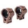 WestHunter Optics Precision 11 mm Dovetail Scope Rings, 1 Inch 30 mm 34 mm Tactical Scope Mount | Brown view 1