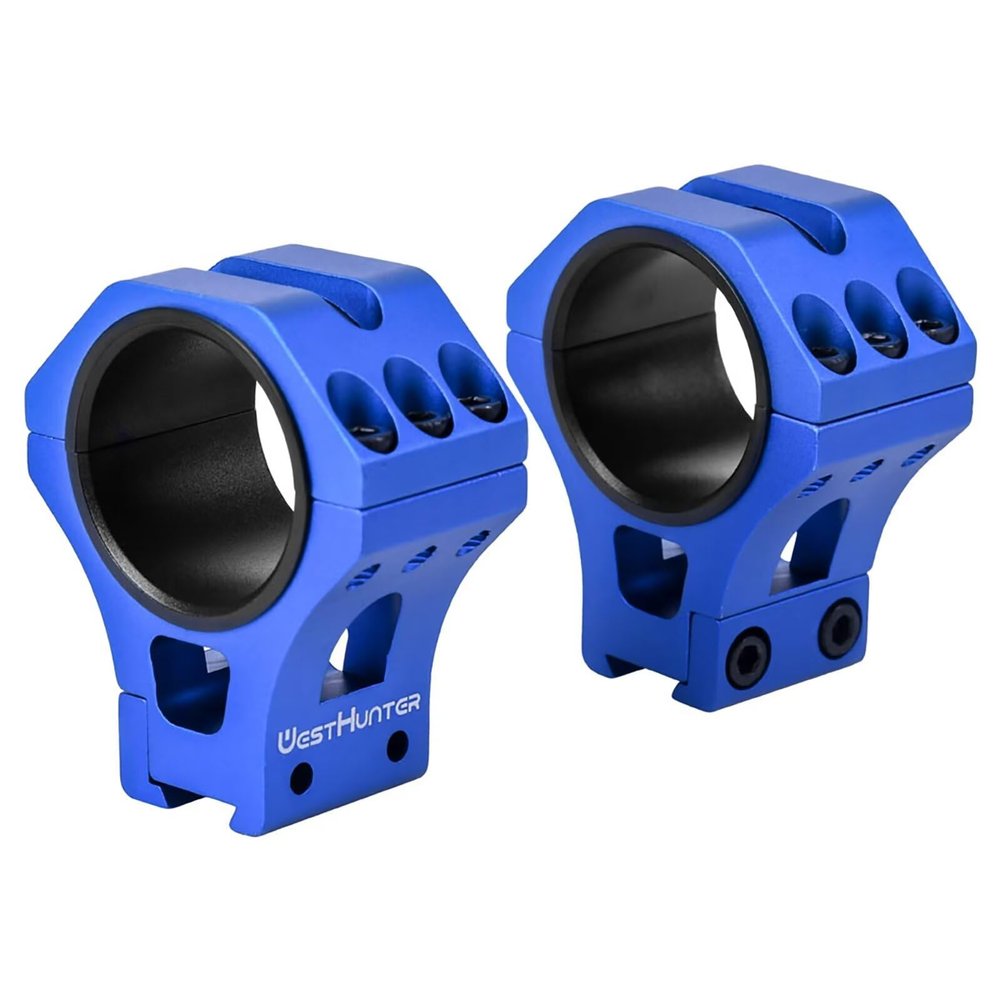 WestHunter Optics Precision 11 mm Dovetail Scope Rings, 1 Inch 30 mm 34 mm Tactical Scope Mount | Blue