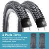 2 Pack 26x1.95 Inch Bike Tire Folding Bead Replacement Tire Double Packing for Mountain Bicycle Tire (26X1.95) view 4