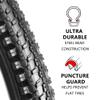 2 Pack 24x1.95 Inch Bike Tire Folding Bead Replacement Tire Double Packing for Mountain Bicycle Tire (24X1.95) view 4