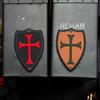 Knights Templar Cross Shield Morale Patch - PVC Rubber Morale Patch, Hook Backed Morale Patch, Knights Templar Shield by NEO Tactical Gear (Earth) view 1