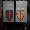 Knights Templar Cross Shield Morale Patch - PVC Rubber Morale Patch, Hook Backed Morale Patch, Knights Templar Shield by NEO Tactical Gear (Earth) view 2