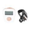 Zerodis Ring Counter Electronic Finger Counter White Manual Luminous USB Rechargeable Sweat Proof Silicone Counter for All view 1