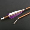 SHARROW 31 Inch Hunting Archery Carbon Arrow, Targeting Practice Arrows 340 400 500 600 Spine Fletched 4 inch Real Feathers with Field Points for Compound Recurve Longbow 6/12pcs (Spine 340, 12) view 3