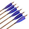 SHARROW 31 Inch Archery Carbon Arrows, Pure Carbon Fiber Arrow Spine 340 400 500 600 with 4" Turkey Feathers Removable Points for Hunting/Targeting Compound/Recurve/Long Bow 6/12Pack (Spine 500, 12) view 2