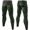 Yuerlian Men's Compression Pants Baselayer Cool Dry Sports Tights Leggings Running Tights 1 Pack Camouflage Green view 4