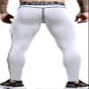 Yuerlian Men's Compression Pants Baselayer Cool Dry Sports Tights Leggings Running Tights 1 Pack White view 4