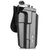1911 Holster OWB for Colt/Kimber/Springfield 5'' No Rail 1911 with Optics, Thumb Release Paddle Holster, Outside Waistband Carry, RDS Compatible, Right Hand, Level II Retention view 1