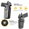 1911 Holster OWB for Colt/Kimber/Springfield 5'' No Rail 1911 with Optics, Thumb Release Paddle Holster, Outside Waistband Carry, RDS Compatible, Right Hand, Level II Retention view 4