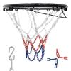 Heavy Duty Chain Basketball Net Replacement, Stainless Steel Chain Net for Basketball Hoop, Standard Braided Metal Chain Basketball Net (21 Inch), Fit Most Standard Hoops for Outdoor Indoor Use view 1