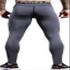 Yuerlian Men's Compression Pants Baselayer Cool Dry Sports Tights Leggings Running Tights 1 Pack Flower Gray view 3