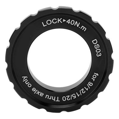Alomejor Centerlock Lockring, Lightweight Aluminum Alloy Black Finish Disc Brake Adapter hub for Mountain Biking Road Cycling commuters Bike Mechanics