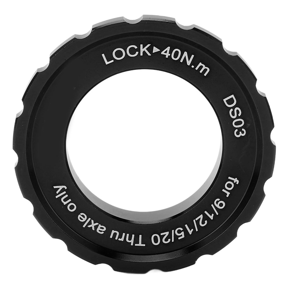 Alomejor Centerlock Lockring, Lightweight Aluminum Alloy Black Finish Disc Brake Adapter hub for Mountain Biking Road Cycling commuters Bike Mechanics