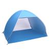 NC 2-3 Person Beach Tent Pop Up Sun Shelter Tent Big Automatic Sun Umbrella 2-3 Person Fishing Beach Shelter Blue view 1
