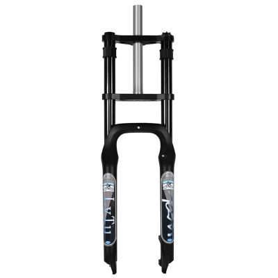 LvTu Snow Bike Fat Fork 26 4.0 Inch Downhill Suspension Disc Brake 1-1/8" Front Fork 160mm Travel for E-Bike MTB/QR/AM Fat Tire