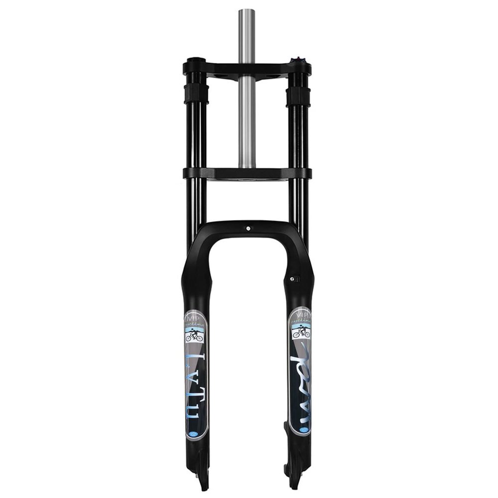 LvTu Snow Bike Fat Fork 26 4.0 Inch Downhill Suspension Disc Brake 1-1/8" Front Fork 160mm Travel for E-Bike MTB/QR/AM Fat Tire