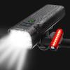 10000 Lumen Super Bright Bike Light 8 LEDs 5 Modes USB Rechargeable Bike Headlights 360 Rotatable Waterproof Bicycle Headlight Runtime 38+Hrs Digital Display Bike Lights for Night Riding,Taillight view 1