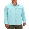 Little Donkey Andy Men's Stretch Quick Dry Lightweight Shirts UPF50+ for Hiking, Travel, Camping Light Blue Size L view 1
