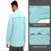 Little Donkey Andy Men's Stretch Quick Dry Lightweight Shirts UPF50+ for Hiking, Travel, Camping Light Blue Size L view 4