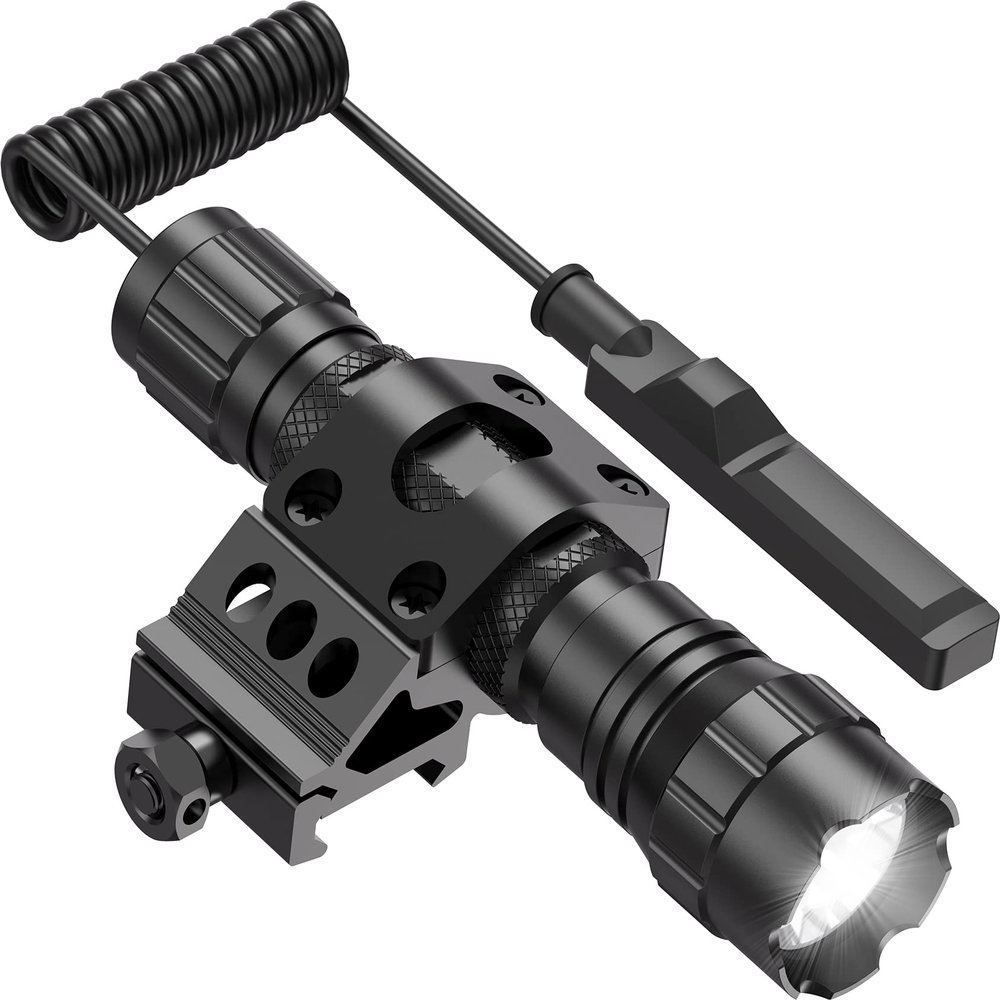 Feyachi FL11-MB Tactical Flashlight 1200 Lumen LED Light with Pressure Switch