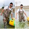 Chest Waders Camo PVC Hunting & Fishing Waders for Men Women with Boots, Waterproof Wear-resistant Seam Sealed Bootfoot (Color : Camo, Size : US6-6.5/EU38/UK5-5.5) view 4