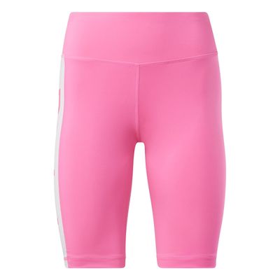 Core 10 by Reebok Women's Big Logo Bike Shorts, Atomic Pink, Medium