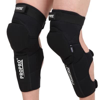 Best Bike Extended Knee Pads Neoprene/Kevlar Fabric/PE Shell Riding/Skiing/Mountain Calf Protection For Outdoor Sports (Medium)