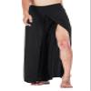 Honeystore Women's Casual Palazzo Pants Elastic High Waist Front Split Yoga Pant GKJF-003-Black M view 2