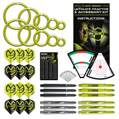 WINMAU Michael Van Gerwen MvG Ultimate Darts Practice & Accessory Kit