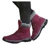 Bcshiye Womens Hiking Boots Winter Mid Calf Snow Boots Warm Ankle Booties Outdoor Hiking Climbing Shoes with Fur Lined view 1