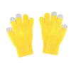 niuwa Kids Knit Gloves Full Fingers Gloves Winter Soft Warm Cold Weather Gloves for Boys Girls Outdoors Snowboard (Yellow, Free Size) view 1