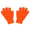 niuwa Kids Knit Gloves Full Fingers Gloves Winter Soft Warm Cold Weather Gloves for Boys Girls Outdoors Snowboard (Orange, Free Size) view 1