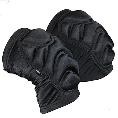 Black/Red/Blue 0-8 Years Old Children's Roller Skating Ski Soft Knee Pads For Outdoor Sports Protective Gears (Blue, X-Small)