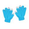 niuwa Kids Knit Gloves Full Fingers Gloves Winter Soft Warm Cold Weather Gloves for Boys Girls Outdoors Snowboard (Light blue, Free Size) view 1