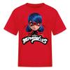 Spreadshirt Miraculous Merchandise Ladybug with Logo Kid's T-Shirt Red view 1