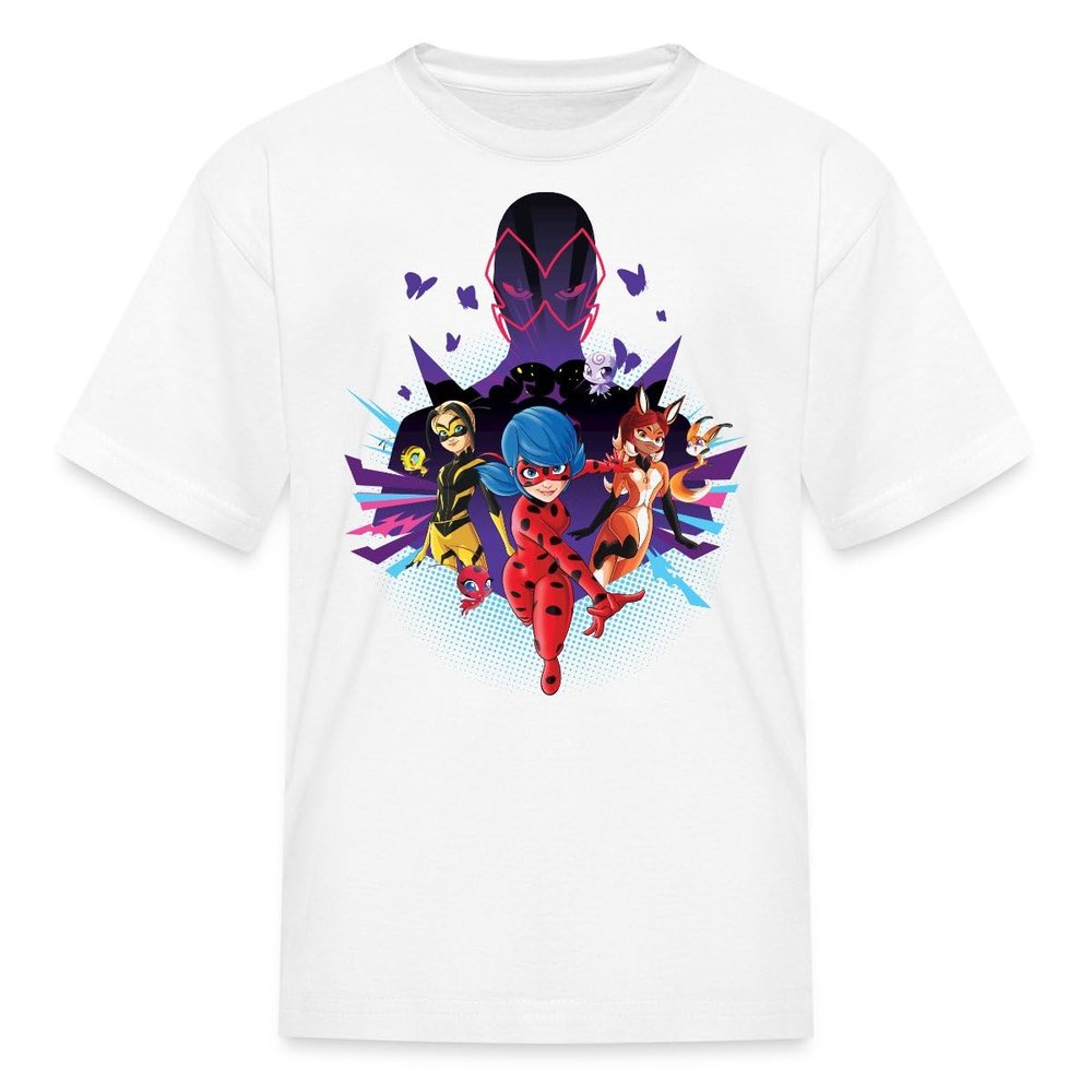 Spreadshirt Miraculous Merchandise Ladybug Go Kid's T-Shirt, M, White