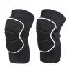 Grey/Black Multi-layer Thickened Lycra Sponge Ski Skating skateboard Roller Knee Pads With Retractable Design To Prevent Sliding (X-Large) view 1