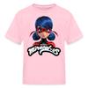 Spreadshirt Miraculous Merchandise Ladybug with Logo Kid's T-Shirt, XL, Pink view 1