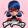 Spreadshirt Miraculous Merchandise Ladybug with Logo Kid's T-Shirt, XL, Pink view 2