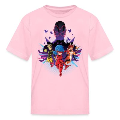 Spreadshirt Miraculous Merchandise Ladybug Go Kid's T-Shirt, XL, Pink