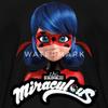 Spreadshirt Miraculous Merchandise Ladybug with Logo Kid's T-Shirt, L, Black view 2