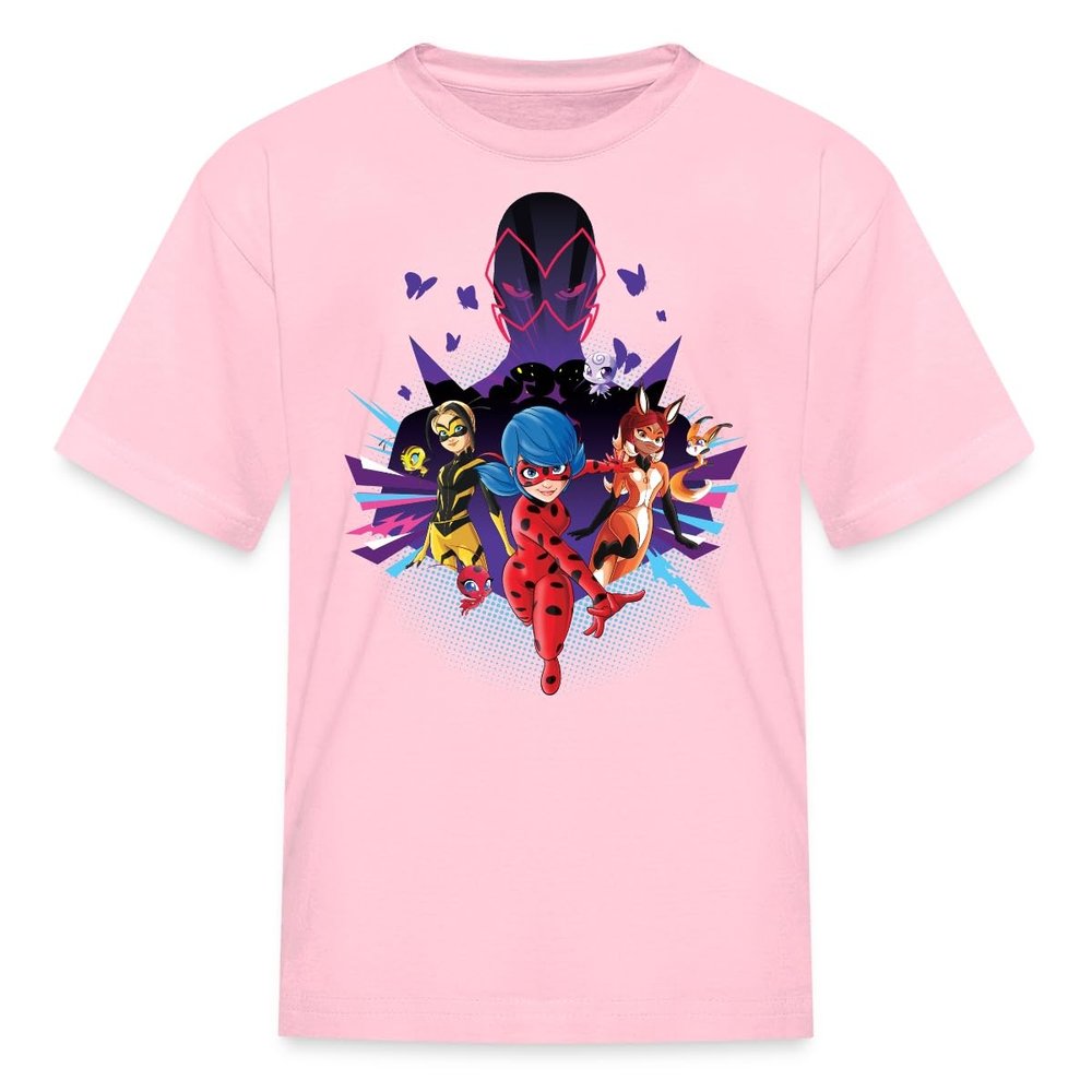 Spreadshirt Miraculous Merchandise Ladybug Go Kid's T-Shirt, S, Pink
