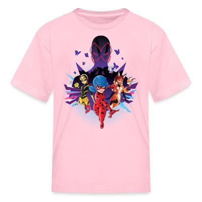 Spreadshirt Miraculous Merchandise Ladybug Go Kid's T-Shirt, L, Pink