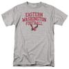 Eastern Washington University Official Football Text Unisex Adult T Shirt,Athletic Heather, 5X-Large view 1
