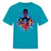 Spreadshirt Miraculous Merchandise Ladybug Go Kid's T-Shirt, XL, Turquoise view 1