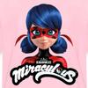 Spreadshirt Miraculous Merchandise Ladybug with Logo Kid's T-Shirt Pink view 2