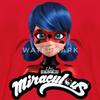 Spreadshirt Miraculous Merchandise Ladybug with Logo Kid's T-Shirt, L, red view 2