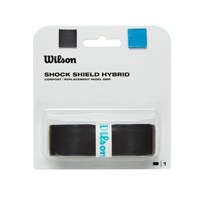 Wilson Padel Shock Shield Hybrid Replacement-Overgrip, Black, WR8416501001