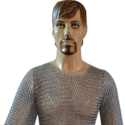 Aluminum Chain Mail Shirt Butted Haubergeon ABS (Silver Anodized)