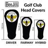 Hawaiian Red Flowers Driver 460cc Club Headcover Handmade by BeeJos view 4